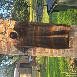 Size large sweater dress with cowl collar